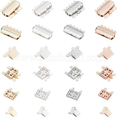 32 шт. 2 застежки-коробочки из нержавеющей стали 304 STAS-UN0025-06-1