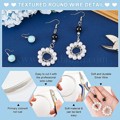 1шт 999 тонких серебряных провода STER-BC0001-66C-1