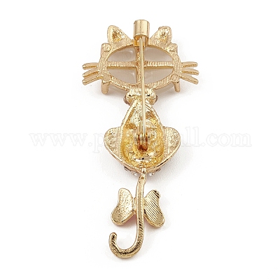 Broche en alliage émail&nbsp;JEWB-Q030-45G-1