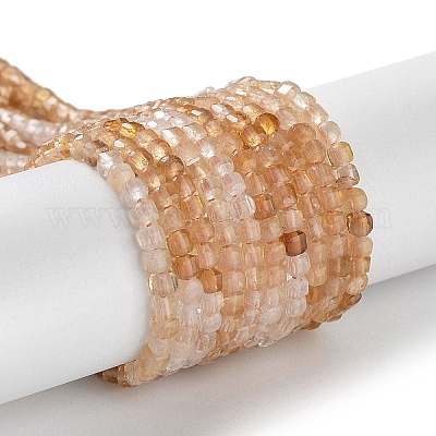 Нити натуральных цитриновых бусин градиентного цвета G-J400-A01-01-1
