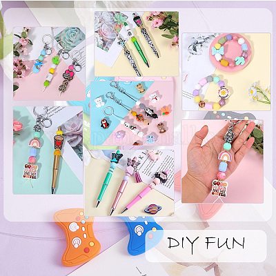 18шт 18 стиля смешанные формы силиконовые фокусные бусины SIL-SZ0001-36-1