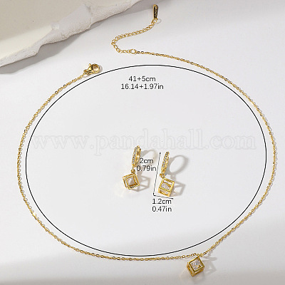 Комплект украшений из нержавеющей стали cube 304 FS-WG4EAB4-01-1