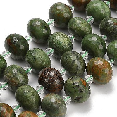 Естественный зеленый опал бисер нитей G-L642-I06-18x13mm-1