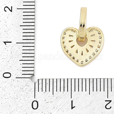 Латунные микропаве прозрачные подвески с фианитом KK-G522-53G-01-1