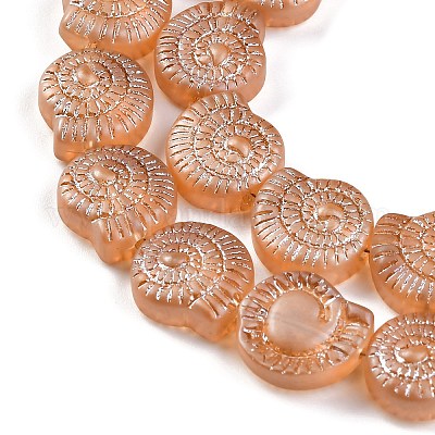 Стеклянные бусины с гальваническим покрытием  EGLA-F164-PL02-1