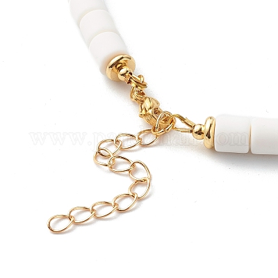 Полимерная глина бисера ожерелья NJEW-JN03614-1