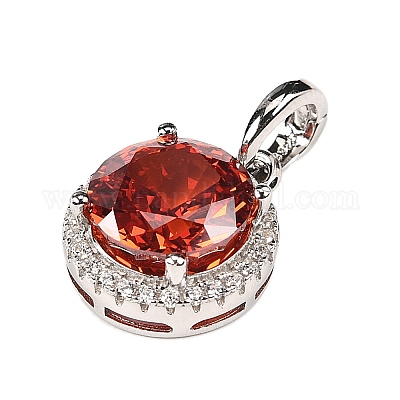 925 подвеска из стерлингового серебра с паве из кубических цирконий STER-C015-01C-01-1