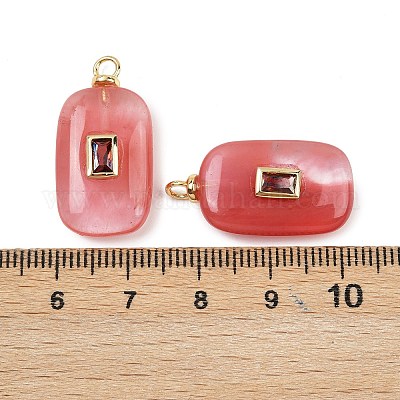 Вишневое из кварцевого стекла подвески KK-B157-43G-03-1