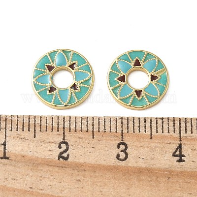 Латунь эмаль бисера KK-P290-31G-02-1