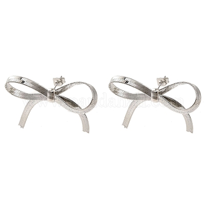 Латунь серьги EJEW-B040-03A-P-1