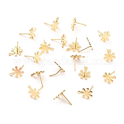 201 фурнитура для сережек-гвоздиков из нержавеющей стали STAS-C044-04G-1