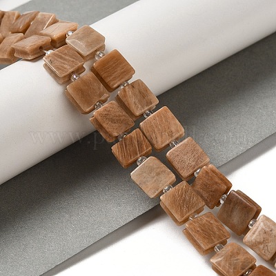 Натуральный Sunstone бисер пряди G-L596-A09-01-1