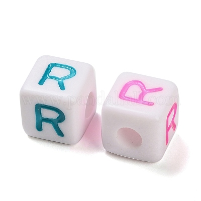 Непрозрачные акриловые бусины OACR-I022-01R-1