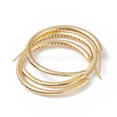 Серьги-гвоздики в форме буквы