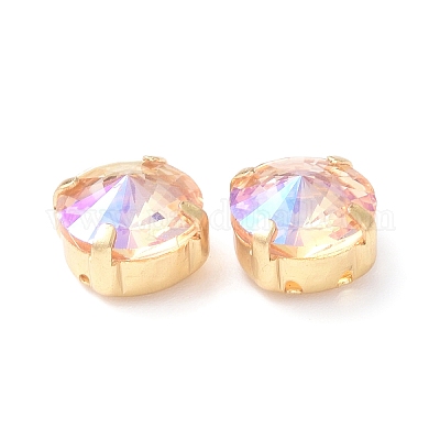 Эффект лунного света плоский круглый шить на стразах RGLA-G018-01A-06-1