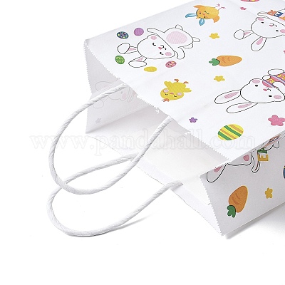 Пасхальные прямоугольные крафт-бумажные сумки CARB-U002-01C-1