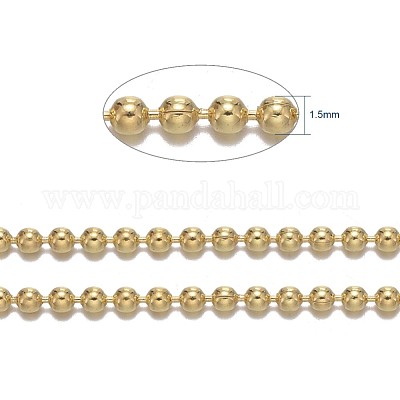Catene a sfera in ottone&nbsp;CHC016Y-G-1