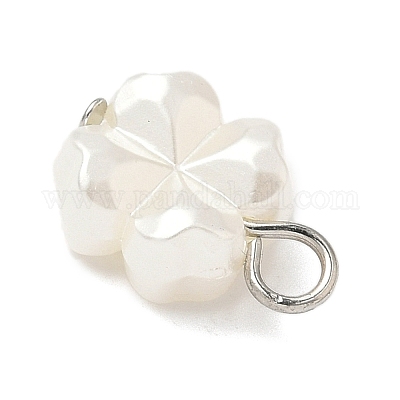 10 шт. 2-х цветные пластиковые жемчужные подвески PALLOY-JF04027-1