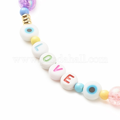 Акриловые мобильные ремни Word Love HJEW-JM00643-1