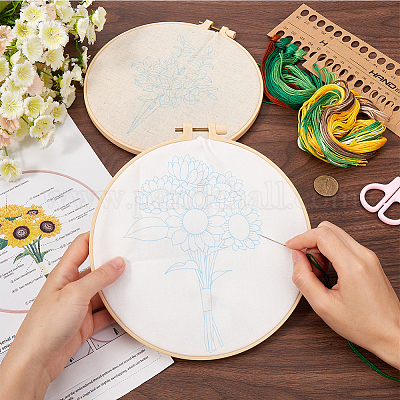 2 комплект 2 стиля наборы для вышивки своими руками DIY-GF0009-97A-1