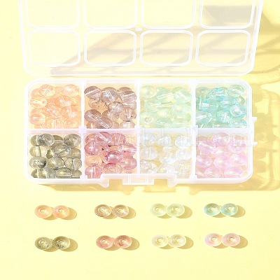 8 цвет стеклянных бусин GLAA-FS0001-86-1