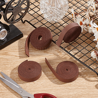 Плоским пу кожаный шнур WL-WH0004-09E-1