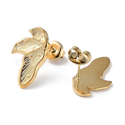 Серьги-гвоздики из нержавеющей стали 304 STAS-Z052-17G-1