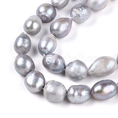 Нити из натурального культивированного пресноводного жемчуга PEAR-N014-08L-1