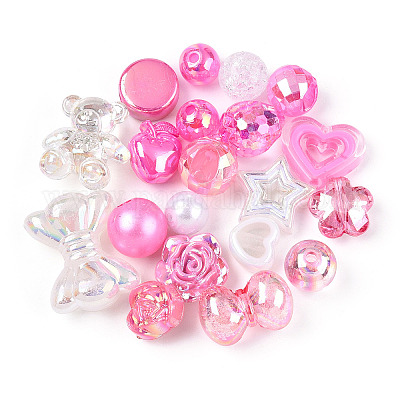 Акриловые бусины&nbsp;MACR-M040-01F-1