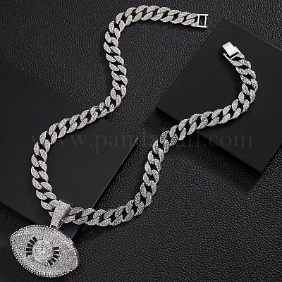 Мужские кубинские звенья цепи из цинкового сплава FS-WG3C954-02-1