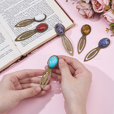 6шт. сплавная закладка AJEW-DR00022-1