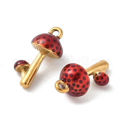 Подвески из нержавеющей стали 304 с эмалью STAS-K306-25G-02-1