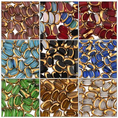 30 шт. Гальванические стеклянные бусины EGLA-YW0005-16A-1