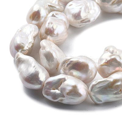 Натуральные нити нуклеированных грушевидных бусин PEAR-B004-15J-04A-1