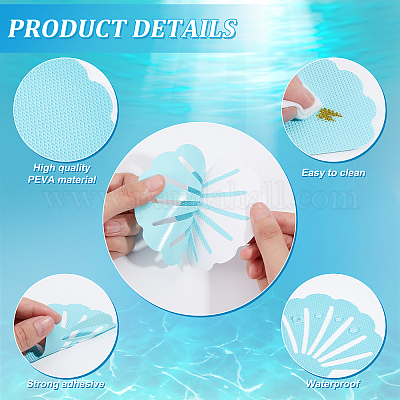 Adesivi antiscivolo per vasca da bagno in gomma e plastica a forma di  conchiglia all'ingrosso 