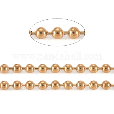 Шариковые цепи из нержавеющей стали 304 с вакуумным покрытием pvd CHS-F009-01E-G-1