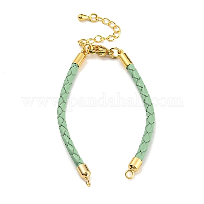 Wholesale Leather Braided Cord Link Bracelets 