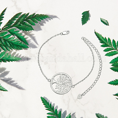 Браслеты из стерлингового серебра с родиевым покрытием и 925 звеном JB566A-1