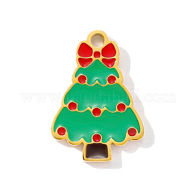 Подвески из нержавеющей стали 304 с эмалью STAS-OY001-73G-1