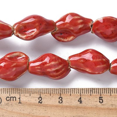 Фарфоровые бусины ручной работы серии «Океан» PORC-R002-04J-1