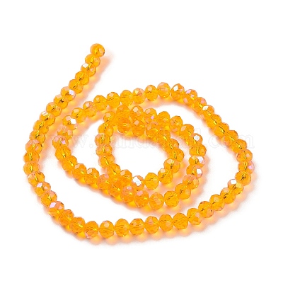 Стеклянные бусины с гальваническим покрытием  X1-EGLA-A034-T8mm-L11-1