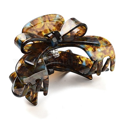Заколки для волос из ацетата целлюлозы и железных когтей AJEW-K047-02B-1