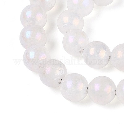 Гальванизировать природный кристалл кварца бусы пряди G-T144-39-1