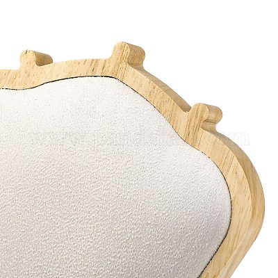 Подставки для ожерелий из микрофибры и дерева в форме бюста&nbsp;NDIS-H042-03C-1