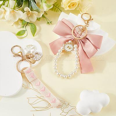 2 шт. 2 стиля брелок из хлопка KEYC-CP0001-24C-1