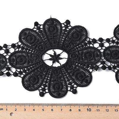 Кружевная лента с вышивкой из полиэстера OCOR-XCP0002-63-1