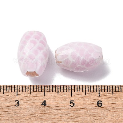 Двухцветные бусины лэмпворк ручной работы LAMP-K042-01F-1