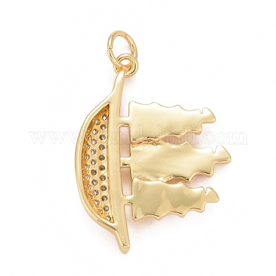 Стойки обшивки латунь микро проложить Циркон подвеску KK-I689-06G-02-1