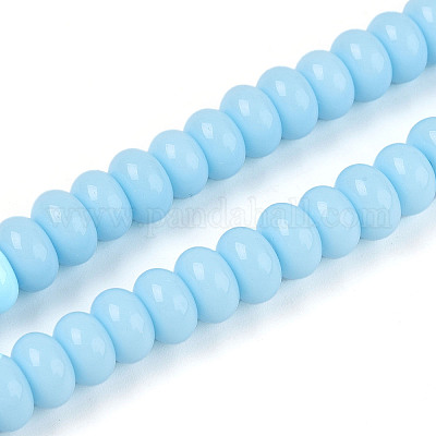 Непрозрачные с напылением стеклянные бусины X-GLAA-ZX008-8mm-18J-1