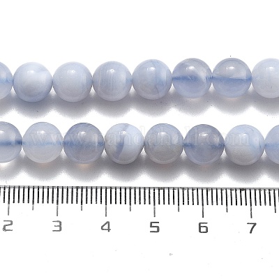 Натуральный голубой кружевной агат бисер нитей G-F222-30-8mm-02-1